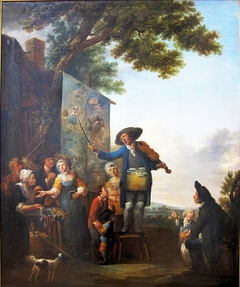 Le violoneux by Louis Joseph Watteau
