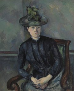 Madame Cézanne with Green Hat (Madame Cézanne au chapeau vert) by Paul Cézanne