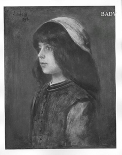 Mädchenbildnis mit weißem Kopftuch by Franz von Lenbach