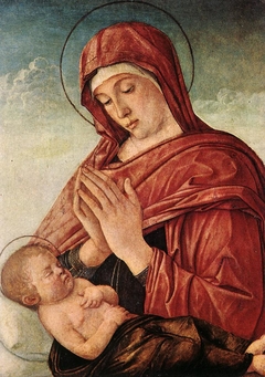 Madonna Adoring the Sleeping Christ Child by Giovanni Bellini