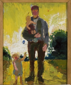 Man with children