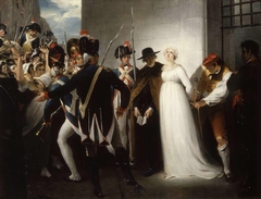 Marie Antoinette being taken to her Execution, October 16, 1793. by William Hamilton