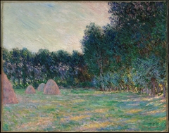 Meadow with Haystacks near Giverny by Claude Monet