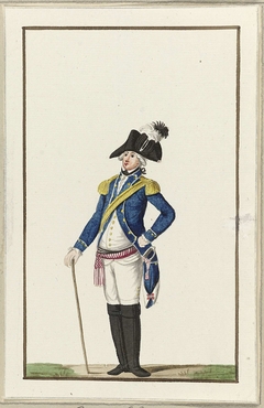 Montering van de Amsterdamse cavalerie, ca. 1787 by Unknown Artist