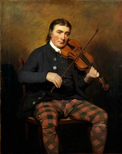 Niel Gow, 1727 - 1807. Violinist and composer by Henry Raeburn