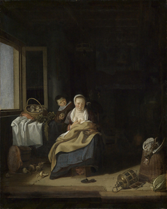 Nursing Mother by Pieter Cornelisz van Slingelandt