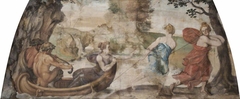 Nymphs towing a Boat with a Nymph and Two Satyrs (after Polidoro da Caravaggio) by Francis Cleyn