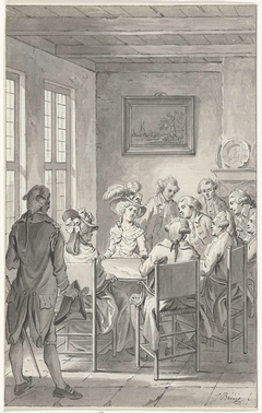 Onderhoud met de prinses te Goejanverwellesluis, 1787 by Jacobus Buys