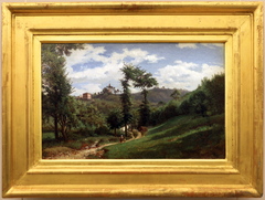 paesaggio, fra pontedecimo e campomorone by Domenico Pasquale Cambiaso