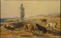 Pallas Athena and the Herdsman's Dogs