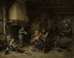 Peasants in an Interior by Adriaen van Ostade