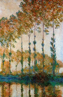 Peupliers au bord de l'Epte, automne by Claude Monet