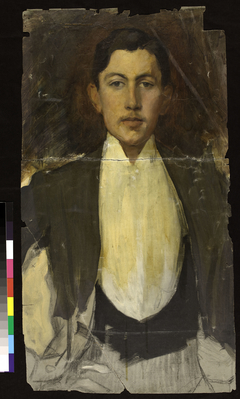 Portrait de Marcel Bing (2 fragments avant restauration)