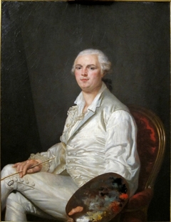 Portrait de Piat-Joseph Sauvage, peintre de grisaille by Louis Desire Joseph Donve