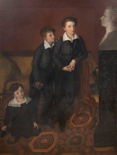 Portrait des trois fils du général Foy by Augustine Cochet