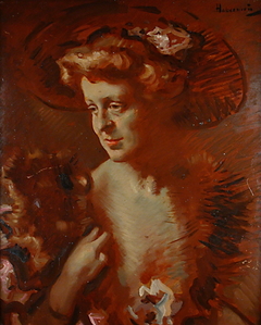 Portrait of a Lady by Hugo von Habermann