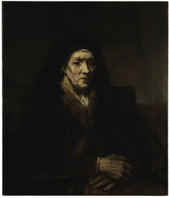 Portrait of a Seated Woman with Her Hands Clasped