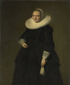 Portrait of a woman by Hendrik Gerritsz Pot