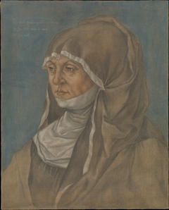 Portrait of a Woman, Said to Be Caritas Pirckheimer (1467–1532) by an imitator of Albrecht Dürer