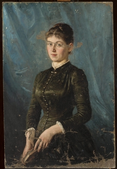Portrait of a young lady by Jan Ciągliński