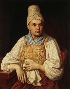Portrait of Anna Filatova, a Merchant's Wife by Anonymous