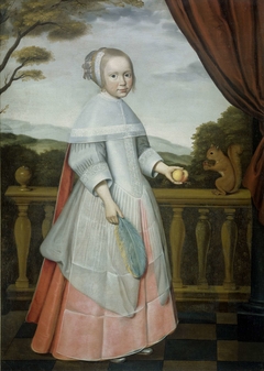Portrait of Elisabeth van Oosten (1660-1714), as a Child by Unknown Artist