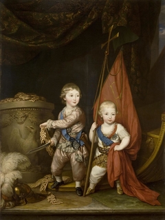Portrait of Grand Dukes Alexander Pavlovich and Constantin Pavlovich by Richard Brompton