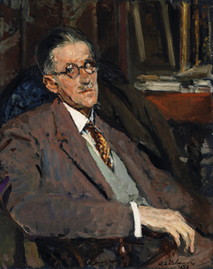 Portrait of James Joyce (1882-1941), Author by Jacques-Émile Blanche