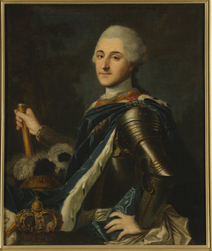 Portrait of king Stanisław August in armour by nieznany malarz polski