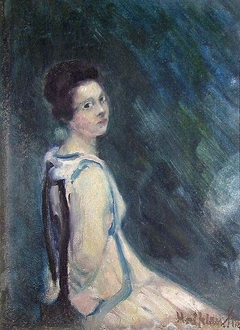 Portrait of Mox, the Artist's Daughter by Halfdan Strøm