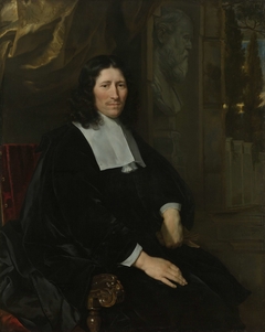Portrait of Pieter de la Court by Abraham van den Tempel