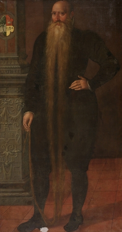 Portrait of Pieter Dircksz, called Long Beard, Council Member of the Orphan Chamber in Edam by Aert Pietersz