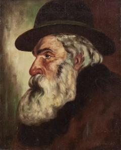 Portrait of Polish Jewish Rabbi by Eugeniusz Kazimirowski