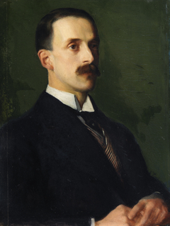 Portrait of Sir Hugh Lane (1865-1915), Director of the National Gallery of Ireland 1914-1915 by Sarah Cecilia Harrison