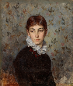 Portrait of the Artist´s sister Miss Hilda Wiik by Maria Wiik