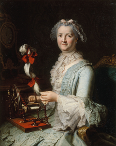 Portrait présumé de Françoise-Marie Pouget, seconde femme de Chardin by Joseph Aved