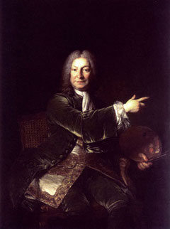 Porträt des Robert Tournières (1667-1752) by Pierre Etienne Lesueur