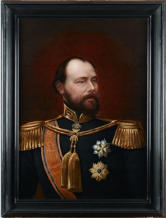 Portret Koning Willem III by Johan Joeke Gabriël van Wicheren
