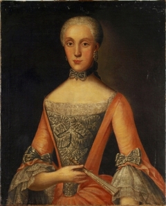 Portret van Anna Henriëtte van Swinderen by Fridericus Carolus de Hosson