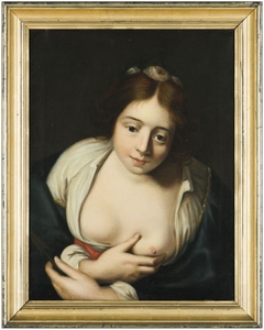 Portret van een jonge vrouw by Cornelis Wester