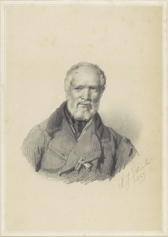 Portret van G.J.J. van Os by Adrianus Johannes Ehnle