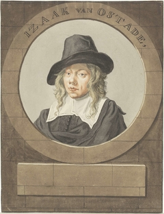 Portret van Isaak van Ostade by Adriaen van Ostade