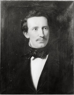 Portret van Joseph Alexander Fles (1819-1905) by Johan Georg Schwartze