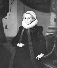 Portret van Mayken Baccher (1565-1612), echtgenote van Hans Martens