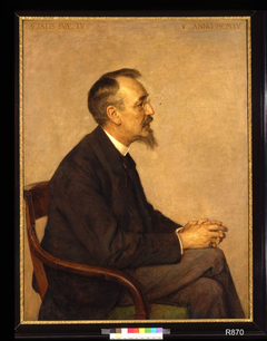 Portret van Prof. Anton Derkinderen by Jan Veth