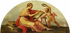 Putto with Personification of Drawing