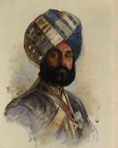 Risaldar-Major Hukam Singh, Sirdar Bahadur, 16th Bengal Cavalry by Rudolf Swoboda