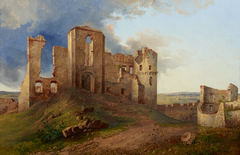 Ruins of the Tenczyn Castle by Aleksander Płonczyński