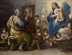 Saint Luc peignant la Vierge by Luca Giordano