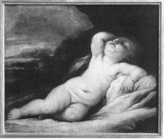Schlafendes, nacktes Kind by Carlo Maratta